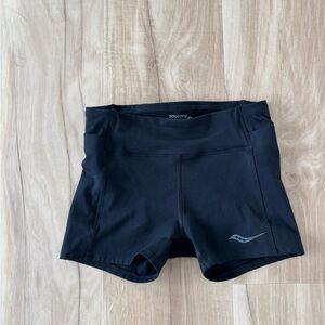 Saucony Black Athletic Shorts